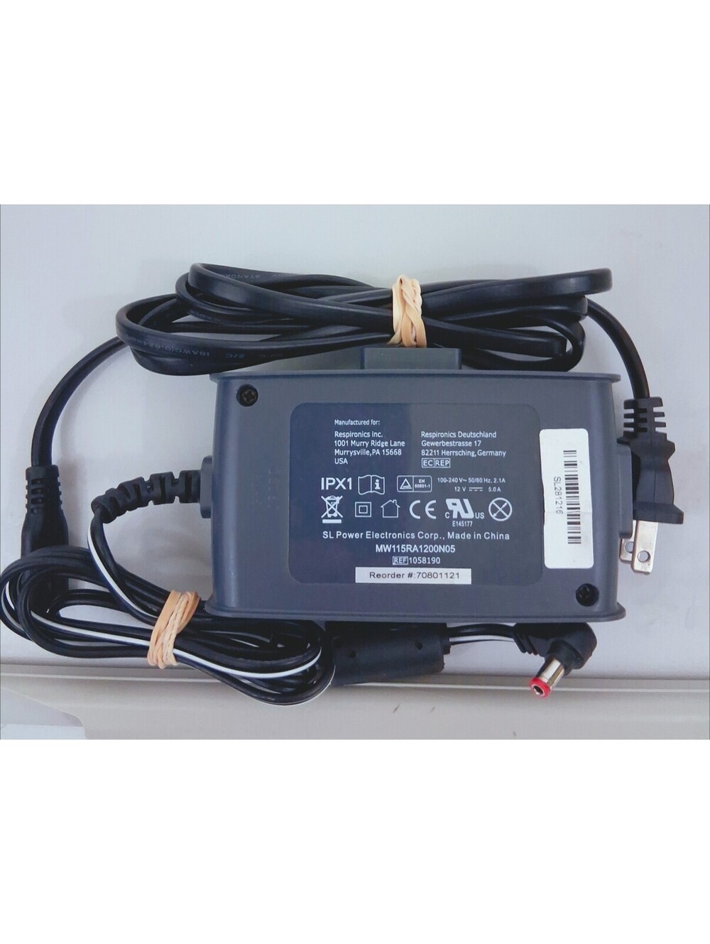 OEM Philips Respironics MW115RA1200N05 Power Supply AC Adapter 12V 5.0A TESTED